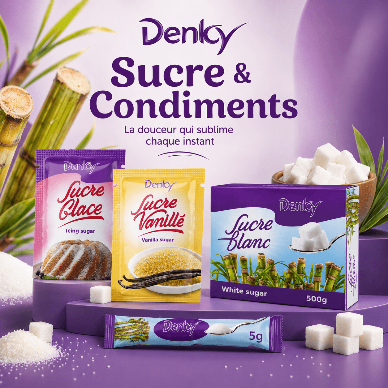Gamme Sucres & condiments DENKY